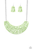 Powerful Prowl - Green Necklace Paparrazi Accessories