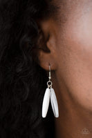 Full Of Flavor - White Fringe necklace Paparrazi Accessories