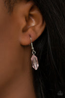GLOW And Steady Wins The Race - Pink Crystal necklace Paparrazi Accessories