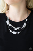 Radiant Reflections - Silver Gray Necklace Paparrazi Accessories