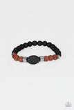 Unwind - Brown Rust Lava urban Bracelet Paparrazi Accessories