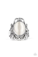 Fairytale Flair - White Ring Paparazzi Accessories
