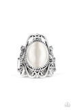 Fairytale Flair - White Ring Paparazzi Accessories