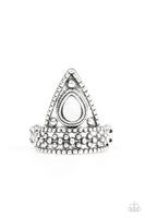 Tropical Escapade - White Ring Paparazzi Accessories