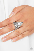 Tropical Escapade - White Ring Paparazzi Accessories