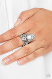 Tropical Escapade - White Ring Paparazzi Accessories