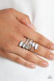 Wraparound Radiance - White Ring Paparrazi Accessories