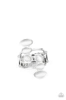Wraparound Radiance - White Ring Paparrazi Accessories