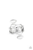 Wraparound Radiance - White Ring Paparrazi Accessories