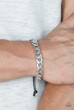 Renegade - Silver Uban Mens Bracelet Paparrazi Accessories