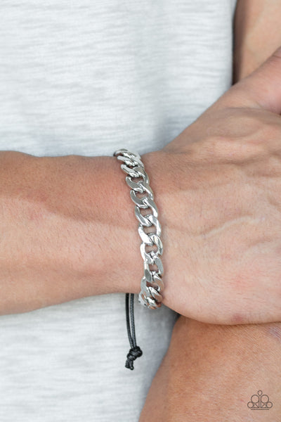 Renegade - Silver Uban Mens Bracelet Paparrazi Accessories