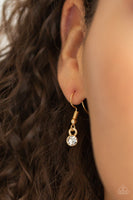 Stardust - Gold Bling Necklace Paparrazi Accessories