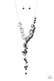 Prismatic Princess - Black asymmetrical necklace Paparrazi Accessories