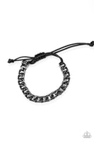 Rulebreaker - Black Urban Bracelet Paparrazi Accessories