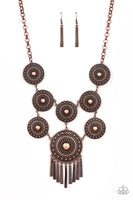Modern Medalist - Copper Necklace Paparazzi Accessories