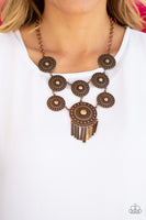 Modern Medalist - Copper Necklace Paparazzi Accessories