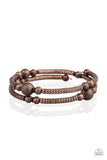 West End Wraparound - Copper Wrap Bracelet Paparrazi Accessories