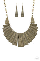 Metro Mane - Brass Necklace Paparazzi Accessories