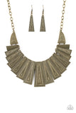 Metro Mane - Brass Necklace Paparazzi Accessories
