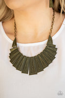 Metro Mane - Brass Necklace Paparazzi Accessories