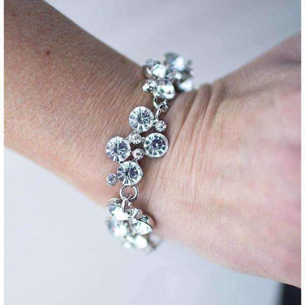 Paparazzi Accessories  Old Hollywood White Bracelet Bling