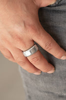 In a Scrape Silver Mens Ring Urban Paparazzi Accessories