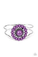 Posy Pop - Purple Cuff Bracelet Paparrazi Accessories