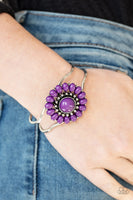 Posy Pop - Purple Cuff Bracelet Paparrazi Accessories