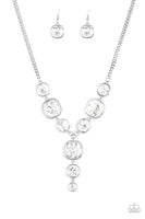 Legendary Luster - White Bling Necklace Paparazzi Accessories