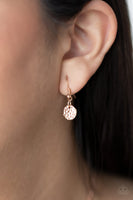 RADIAL Waves - Rose Gold Necklace Paparrazi Accessories