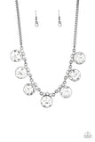 GLOW-Getter Glamour - Black Rhinestone Necklace Paparazzi Accessories