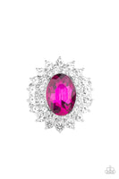 Secret Garden Glow - Pink Bling Ring Paparrazi Accessories