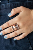 Texture Tantrum - Copper Tribal Ring Paparrazi Accessories