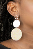 Beach Day Glow - Yellow Pink Earrings Paparrazi Accessories