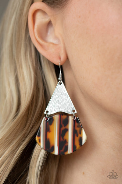 Social Animal - Yellow Earrings Paparazzi Accessories