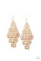 Instant Incandescence - Gold Earrings Paparrazi Accessories
