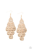 Instant Incandescence - Gold Earrings Paparrazi Accessories