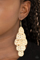 Instant Incandescence - Gold Earrings Paparrazi Accessories
