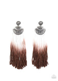 DIP It Up - Brown Earrings Paparazzi Accessories