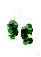 Now You SEQUIN It - Green Earrings Paparazzi Accessories