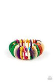 Paparazzi Accessories Wood Bracelet Tropical Tiki Bar Multi