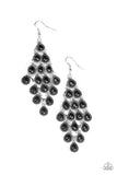 Rural Rainstorms - Black Earrings Paparrazi Accessories