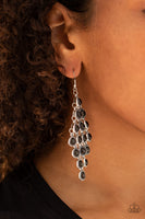 Rural Rainstorms - Black Earrings Paparrazi Accessories