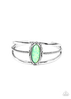 Stone Sahara - Green Cuff Bracelet Paparrazi Accessories