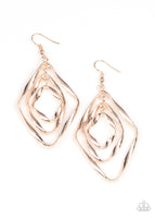 Retro Resplendence - Gold Earrings Paparazzi Accessories
