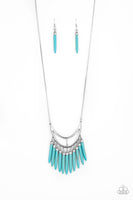 Stone Age A-Lister - Blue Necklace Paparazzi Accessories
