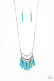 Stone Age A-Lister - Blue Necklace Paparazzi Accessories