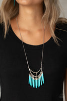 Stone Age A-Lister - Blue Necklace Paparazzi Accessories