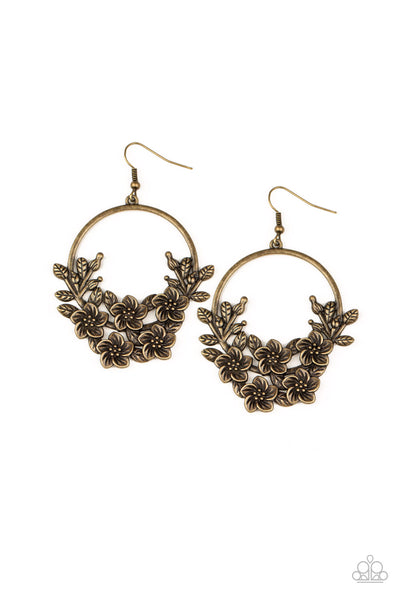 Eden Essence - Brass Earrings Paparazzi Accessories