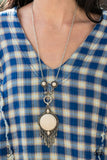 Majestic Mountaineer - White FF 1/2021 Necklace Paparrazi Accessories